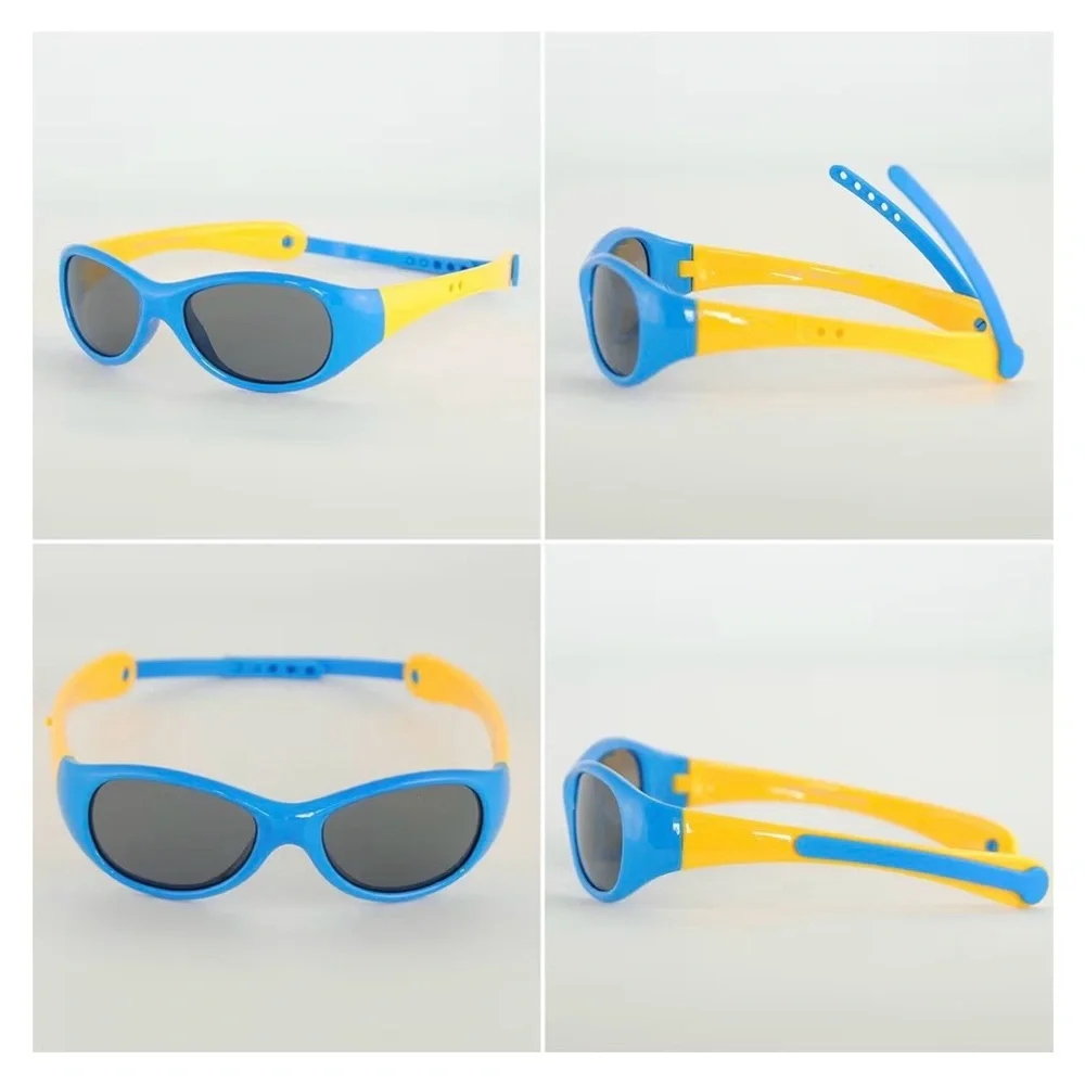NorthStores Baby/Toddler Polarized UV Protection Sunglasses Blue/Yellow w/ Case